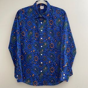 J. CREW buttons-down long sleeves floral shirt
